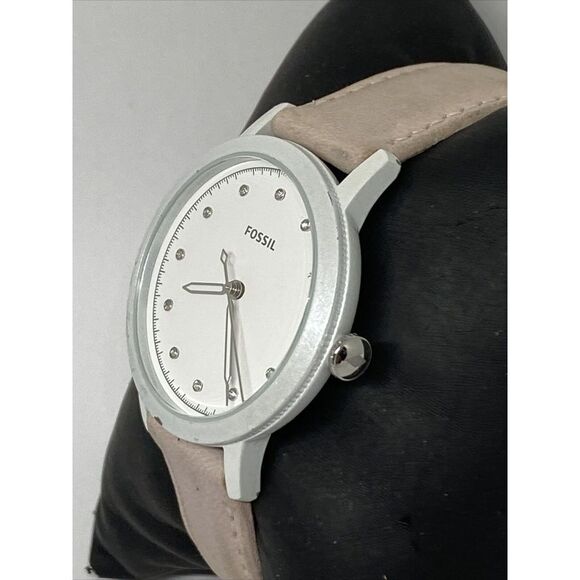Fossil Neely ES4399 Women's Pink Leather Analog White Dial Quartz Watch XR582 - Picture 4 of 12